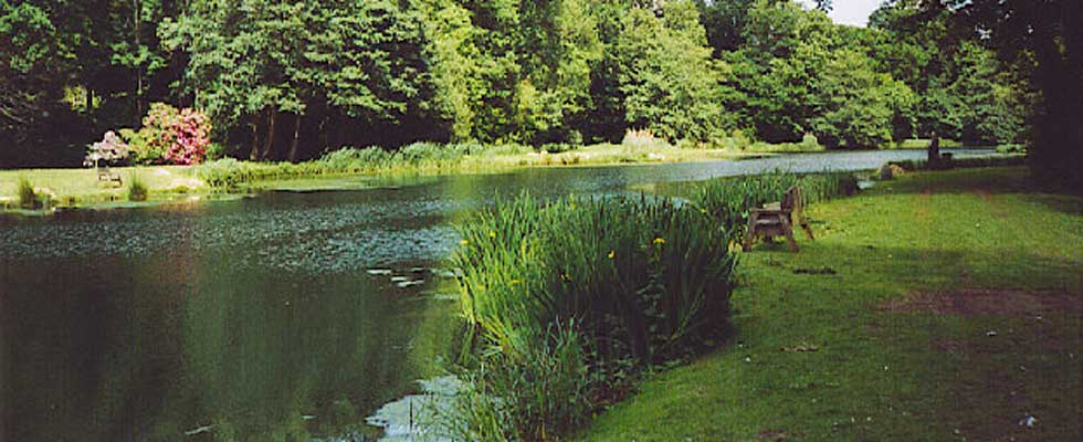 St Martha Parish — the millpond at Chilworth Gunpowder Mills