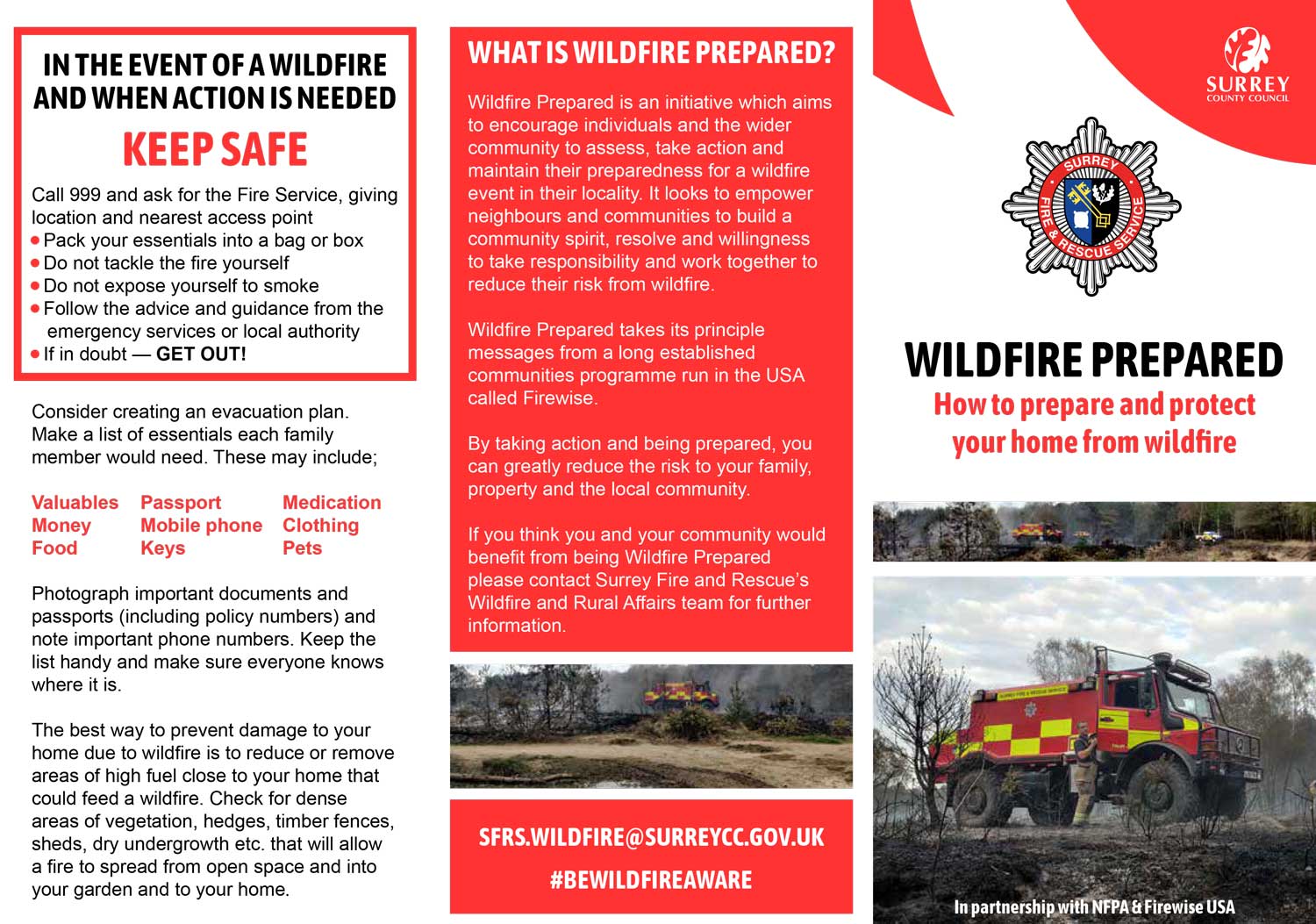 Wildfire leaflet page 1