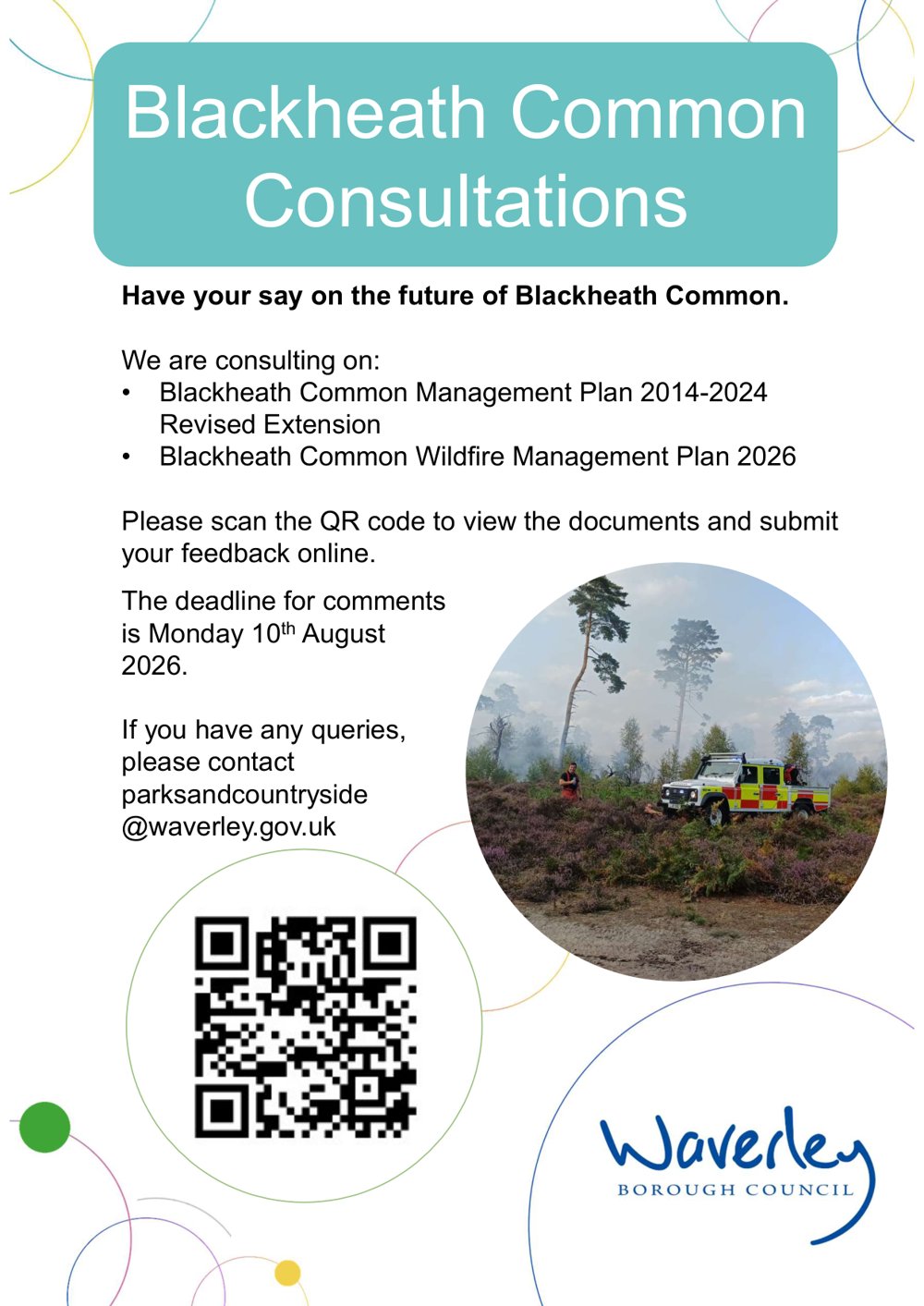 Blackheath Common Consultations poster